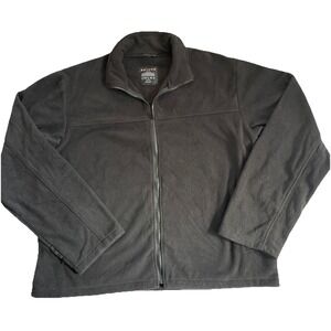 Rothco Black Fleece Military Tactical Full Zip Long Sleeve Warm Jacket Mens 3XL